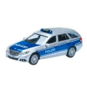 Mercedes Benz E-Klasse, T-Modell Polizei blau - Maßstab: 1:87 - Modellauto von Schuco - Nr. 2287