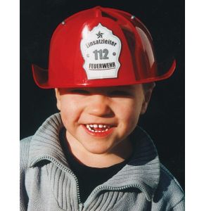 Kinder Feuerwehrhelm - Größe verstellbar, 100% Kunststoff - Nr. 3016