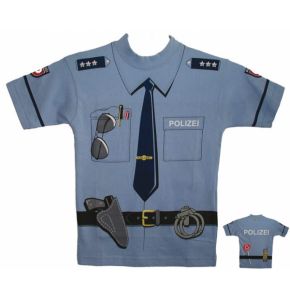 Kinder T-Shirt - Polizei - dunkelblau