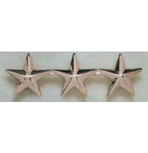 3 Sterne - Dienstabgradzeichen - Original US  aus Metall - Nr. 4834