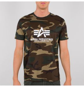 Alpha Basic T-Shirt - Woodland Camo