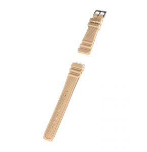 KHS-Uhrenarmband Taucherband beige 20mm,  Bandlänge 9,5 cm (inkl. Schließe) + 13,5 cm