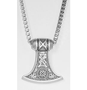 Wikinger Axt als Halskette 40 mm x 30 x 7. Länge der Hlaskette: 46 cm