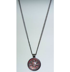 Wikinger Halskette mit Symbol - Wikinger Schmuck: 26mm x 7 mm. Kettenlänge = 51 cmWikinger Halskette mit Symbol - Wkinger Schmuck