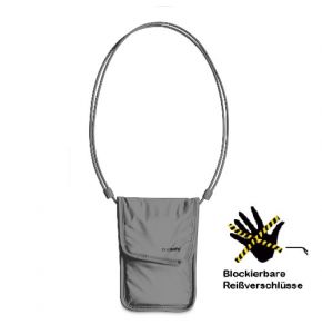 Pacsafe CoverSafe™ 75 Anti-Diebstahl Brustbeutel - Grau - 13x17,5x0,8 cm - Nylon - Nr. OU4453