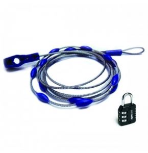 Pacsafe - WrapSafe™  Längenverstellbares Kabelschloß - Hochfestes Edelstahlkabel - Nr. OU4458