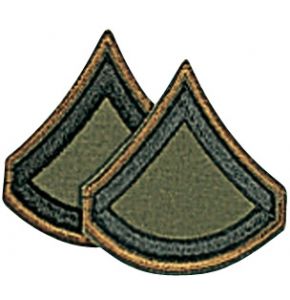 US Rangabzeichen - Private First Class - aus Stoff - Paarweise - Nr. US4831