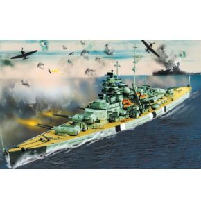 Deutsches Kriegsschiff - Maßstab 1:1000 - Bismarck, Polen 1941 - Nr. WK4160