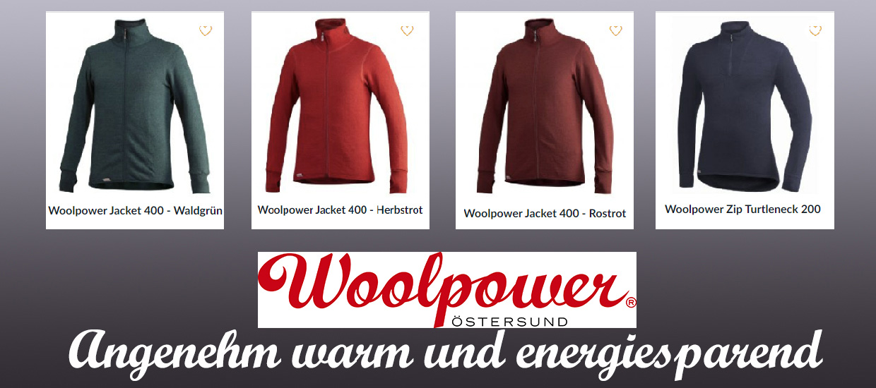Energie sparen mit Woolpower!  Angenehm warm und energiesparend...